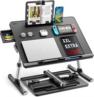 SAIJI Laptop Tray Desk  23.6x17.7in  Black