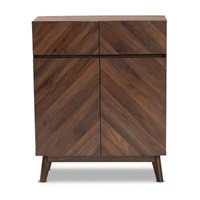 $230  Hartman Wood Shoe Cabinet - Baxton Studio
