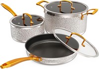$300  Stainless Steel 6-Piece Pots & Pans Set
