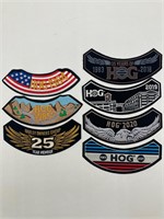 Set Of Harley Owners Group Patches