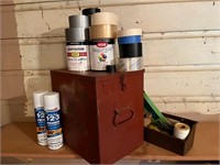 Painting Supplies / Tape / Metal Storage Box