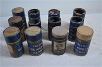 Lot #1 Edison Blue Amberol Cylinders - Blue tube