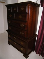 BROYHILL 6 DRAWER CHEST ON CHEST 38X19X58"