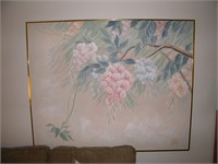 HUGE WALL SIZE FRAME FLORAL CANVAS 60X48"TALL