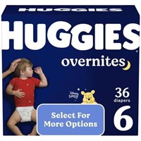 Huggies Nighttime Diapers  Size 6  36 Ct