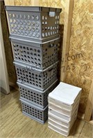 5 Stacking Crates & Drawer Unit