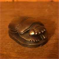 Egyptian Scarab Beetle Paperweight Figurine