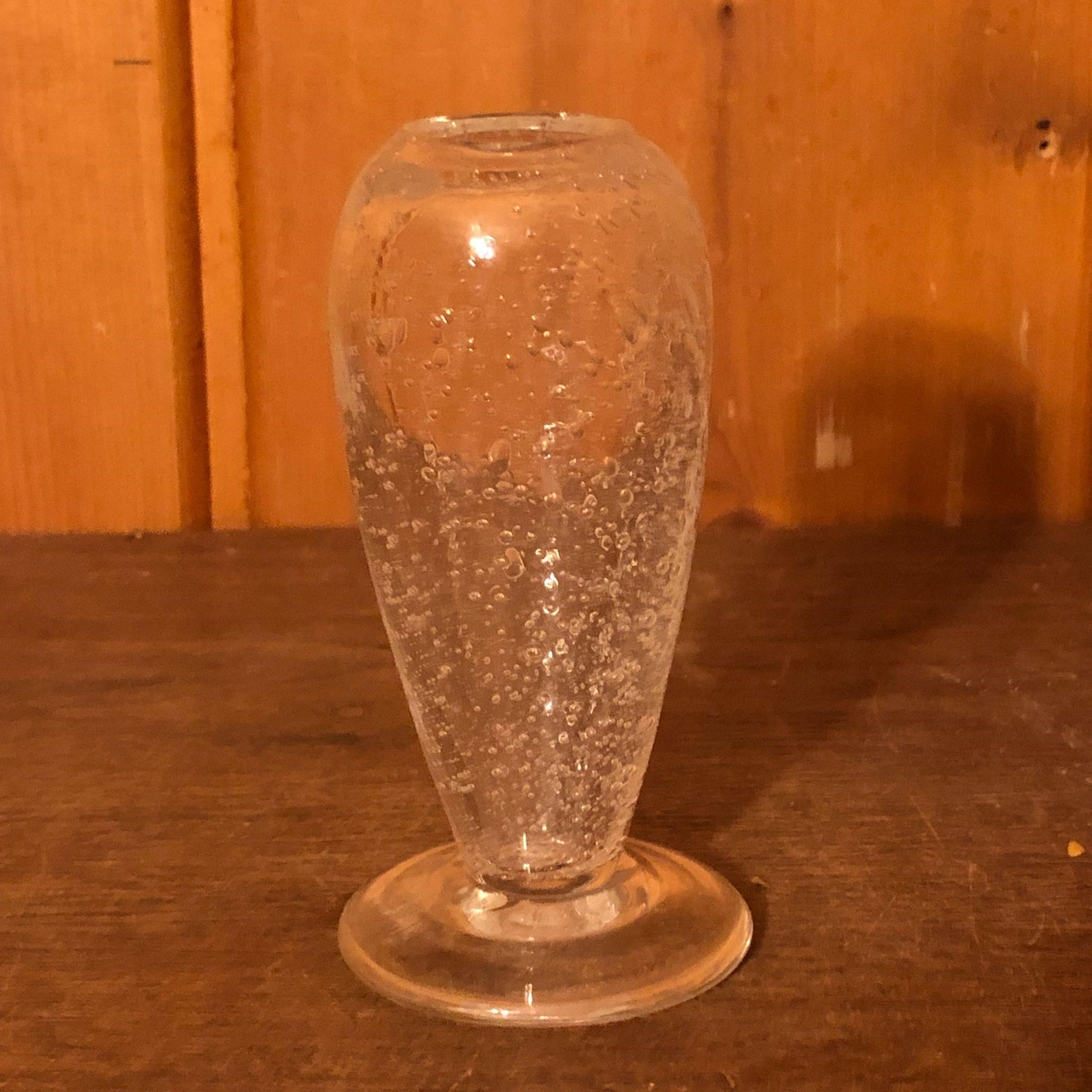 Seeded / Bubble Glass Bud Vase