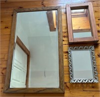 Trio of Wall Mirrors