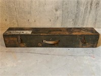 Vintage Wooden Industrial Tool Box