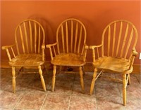Three Windsor Armchairs