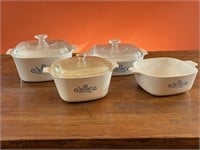 Set of Corning Ware Casserole Dishes