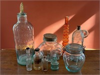 Collection of Old Glass Bottles