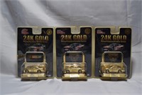 24K GOLD PLATED COMMEMORATIVE SERIES LOT OF 3