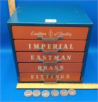 Vintage Imperial Eastman Brass Fittings Organizer