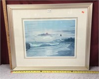 Thomas Linker Signed & # Lighthouse Lithograph