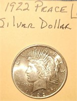 1922 Peace Silver Dollar- Strong Details