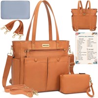 DOFASAYI Leather Diaper Bag  Mud Brown.