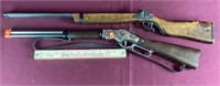 Two Toy Rifles- Wood One Is Vintage, Plastic One