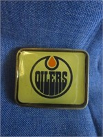 Oilers belt buckle