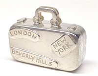Tiffany & Co. Sterling Silver Luggage Pill Box