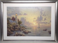 Kinkade Signed Sea of Tranquility Canvas Art & COA