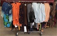 Heavy Duty Clothing Rack Of Ladies Clothing