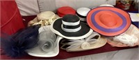 Assorted Woman’s Hats In A Nylon Basket
