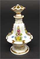 Meissen Fluted Porcelain Scent / Perfume Bottle