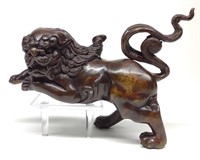 Chinese Bronze Foo Dog Sculpture / Figure