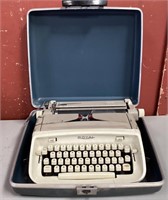 Mid Century Safari Royal Typewriter With Case