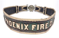 19th c. Leather Fireman's Belt (Phoenix Fire Co)