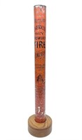 Antique Fire Extinguisher Canister w/ Stand