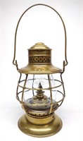 WM Porter's Sons Brass Railroad Lantern