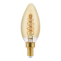 B11 Dimmable LED Bulb E12 Amber - 3-Pack