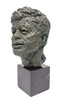 Robert Berks JFK Bust Sculpture (Alva Studios)
