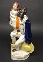 Staffordshire Uncle Tom & Eva Figure