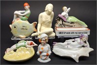 6 Japan Bathing Beauty Porcelain Figurines