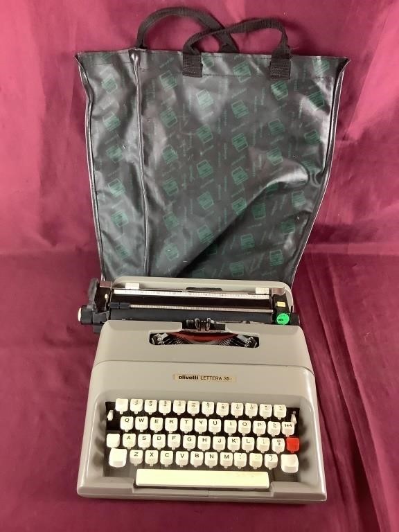 Vintage Olivetti Letters 35 Manual Typewriter