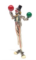 Italy Sterling Silver Clown Figure / Figurine