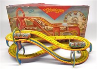 1950s Tin Technofix Toboggan Roller Coaster Toy