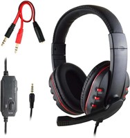 Wired Gaming Headset with Mic for PS4  PC  Tablet