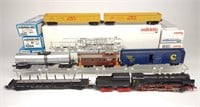 7 Marklin HO Locomotive Train & Cars w/ Boxes