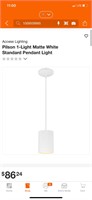 Access Lighting Matte White Pendant Light (2)