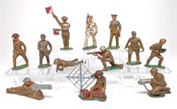 12 Barclay / Manoil Doughboy Soldier Toys