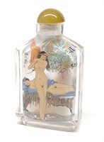Nude Chinese Glass Snuff Bottle