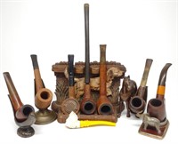 8 Estate Pipes w/ Stands