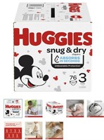 Huggies Snug & Dry Sz 3 Ct 76 , New
