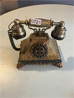 Vintage looking push button telephone