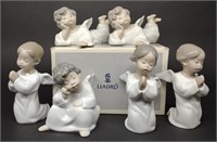 6 Lladro Angel Figures (#4539,4538,4541)